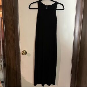 H&M Basic Dress Size XS Sleeveless Long Maxi Black Womens Fitted Tank Bodycon